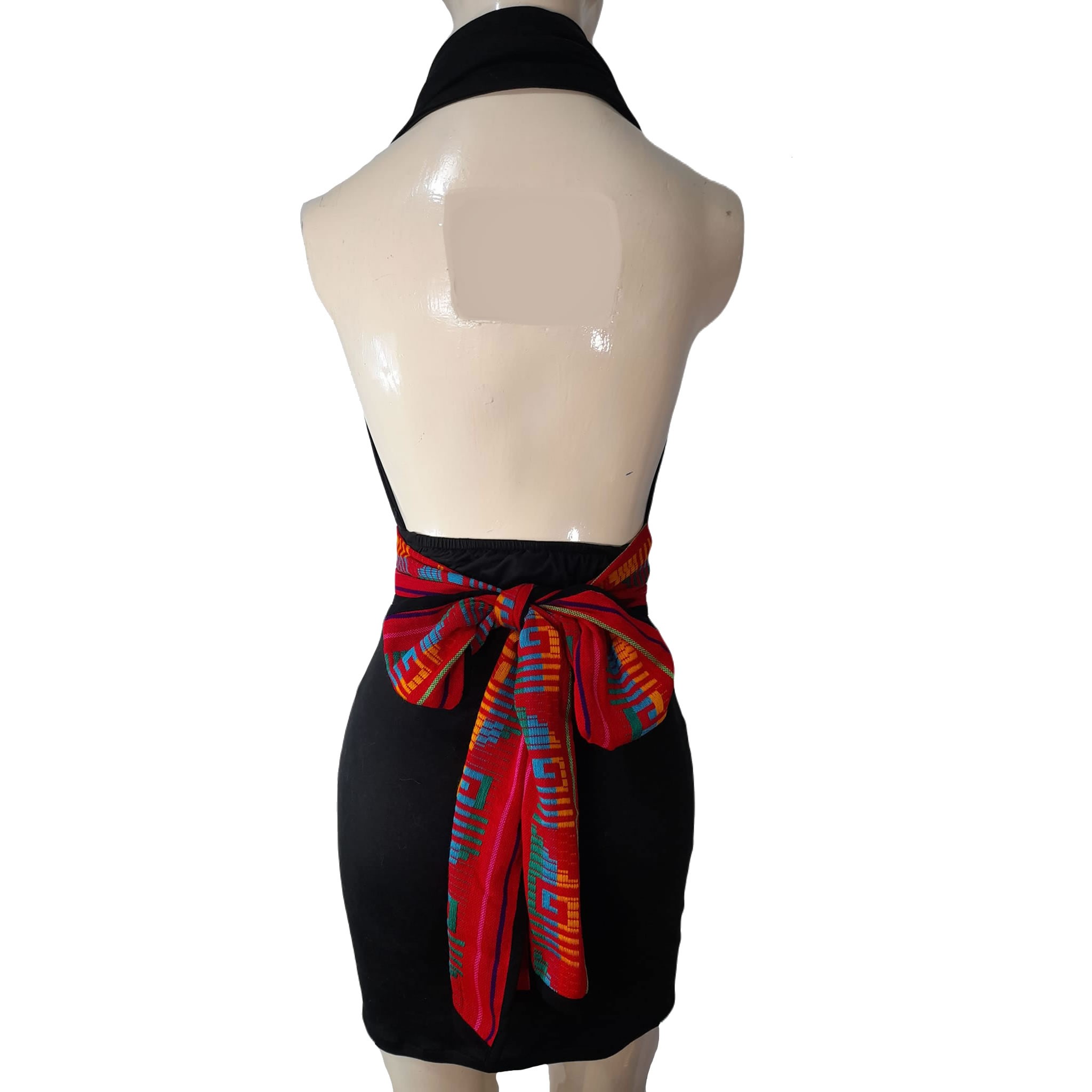 Halter Neck Dress with Mexican Belt